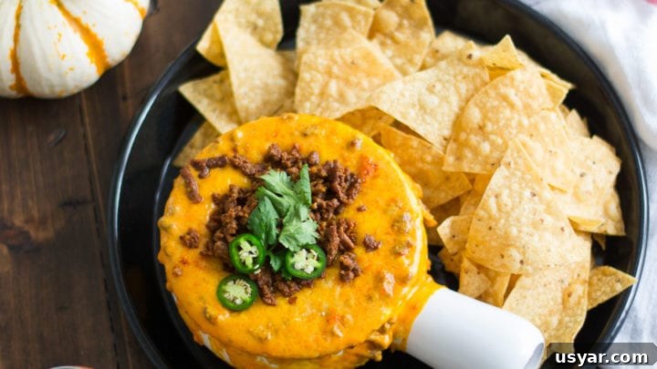 Pumpkin Chorizo Queso Dip | Sarcastic Cooking
