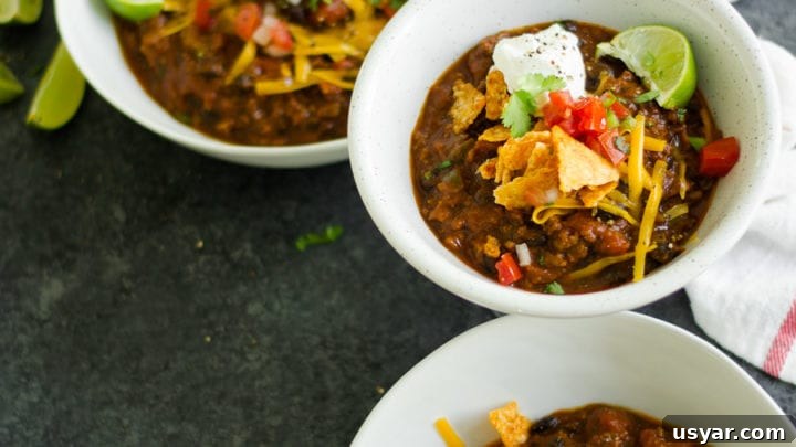 Bacon, Beef, & Pumpkin Chili for a hearty thick seasonal chili - sarcastic cooking