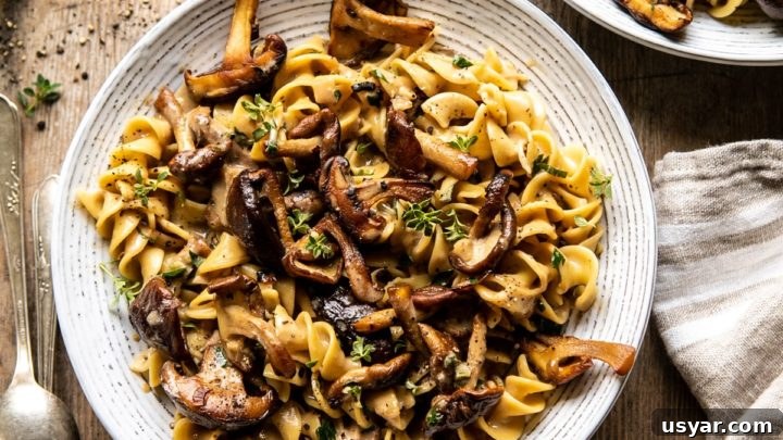 Image for Herby Buttered Mushroom Stroganoff.