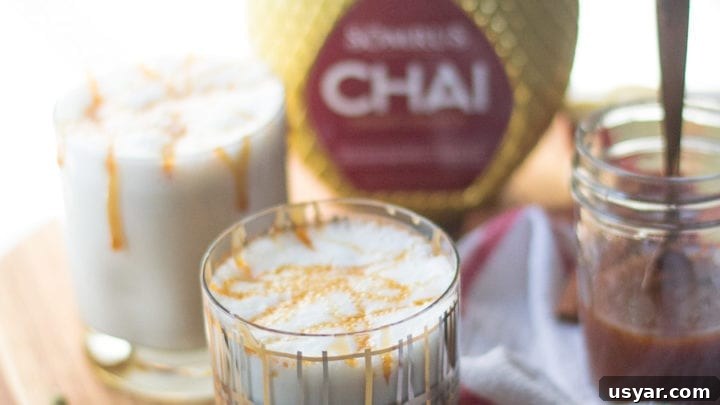 Spiked Salted Caramel Chai Latte | Sarcastic Cooking