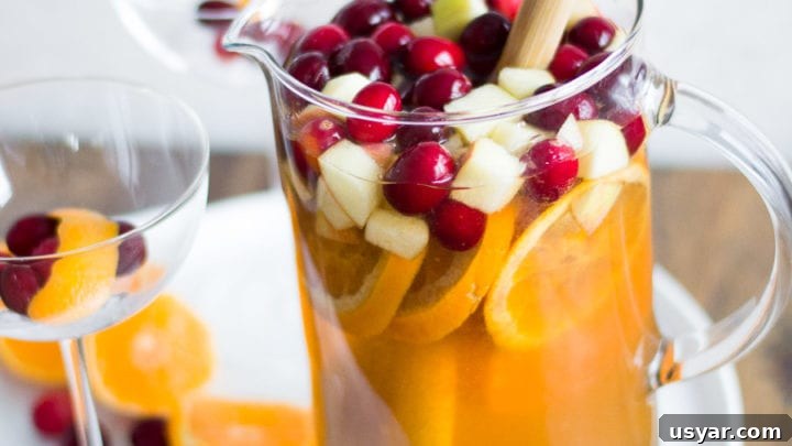 Cranberry Old Fashioned Sangria | Sarcastic Cooking