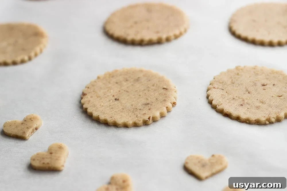 Pecan Linzer Heart Cookies