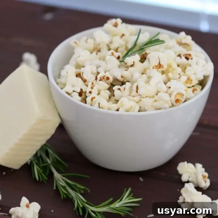 Rosemary Asiago Popcorn
