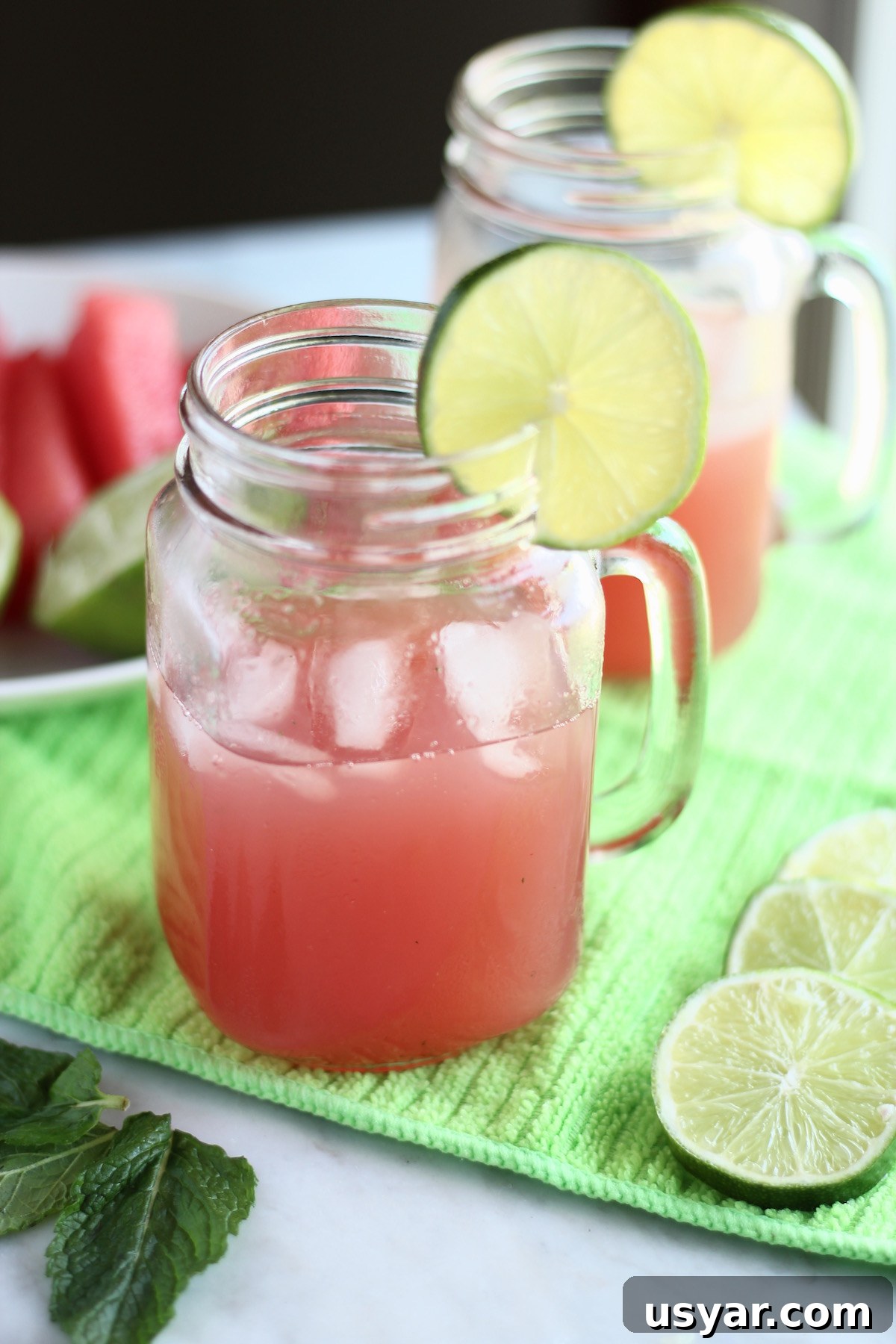 Sparkling Watermelon Mint Agua Fresca Recipe 13 Sparkling Watermelon Mint Agua Fresca, a quick 5-ingredient drink made with sparkling water and fresh watermelon
