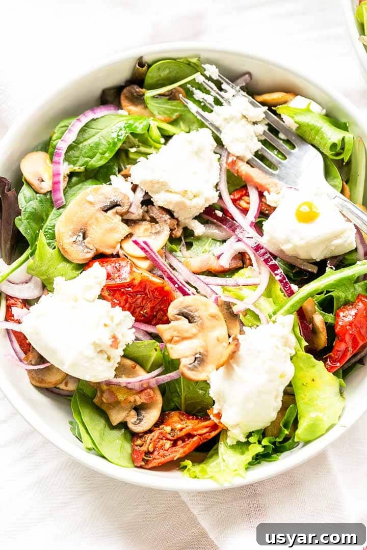 Goat Cheese Salad with Beets and Walnuts 5 This goat cheese salad recipe is a great lunch recipe. You can also serve it as a starter or you can serve as a dinner.