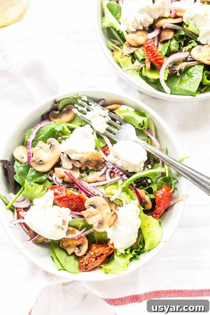 Goat Cheese Salad with Beets and Walnuts 7 This goat cheese salad recipe is a great lunch recipe. You can also serve it as a starter or you can serve as a dinner.