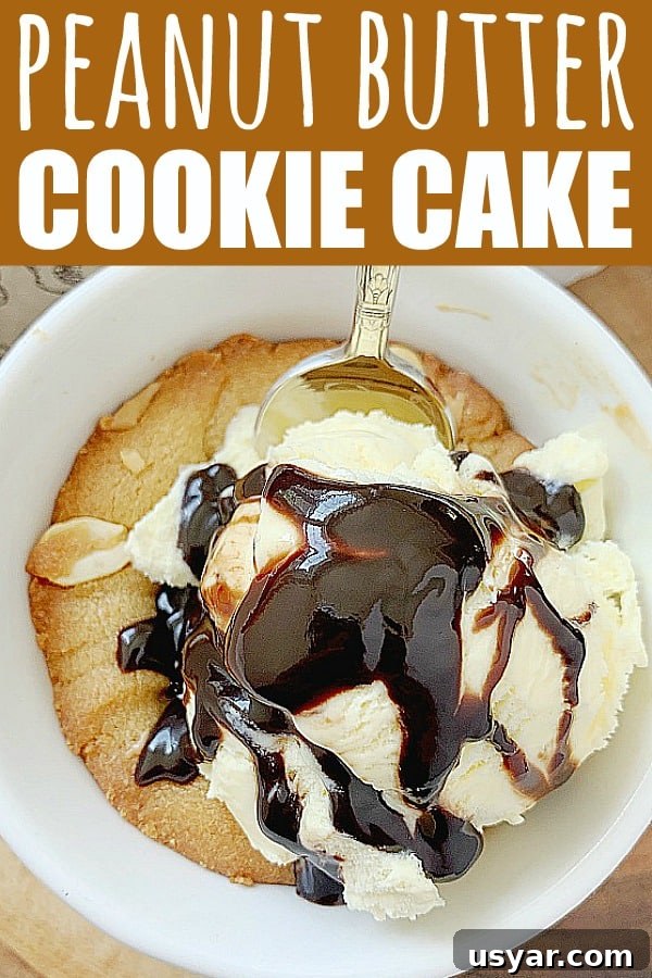 Peanut Butter Cookie Cake | Foodtastic Mom #peanutbuttercookies #cookiecake