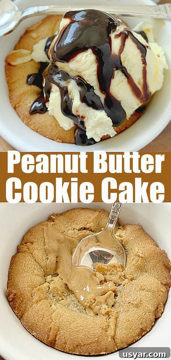 Peanut Butter Cookie Cake | Foodtastic Mom #peanutbuttercookies #cookiecake