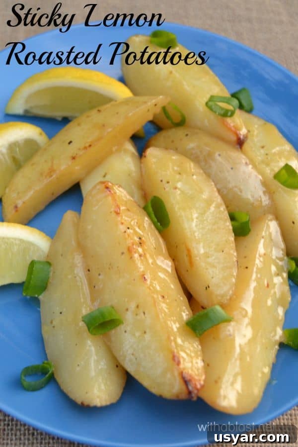 Sticky Lemon Roasted Potatoes 