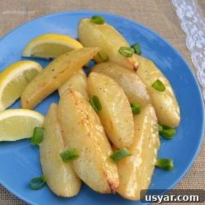 Sticky Lemon Roasted Potatoes