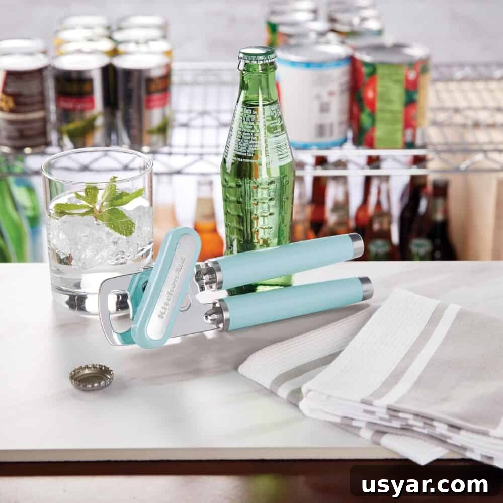 10 Time-Saving Kitchen Tools for Busy Moms 11 Handheld can opener on counter