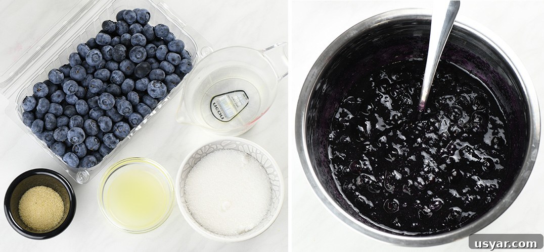 Summer Berry Poke Cake Recipe with Fresh Berries 6 Blueberry sauce ingredients