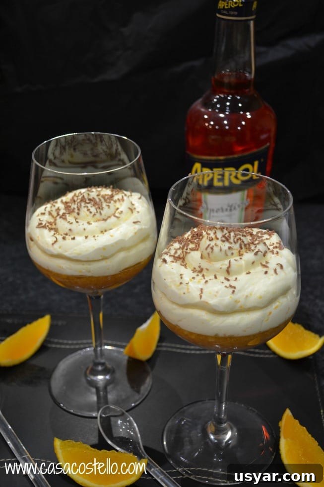 Aperol-Infused Mascarpone Trifle Recipe 4 Aperol Individual Orange Trifles