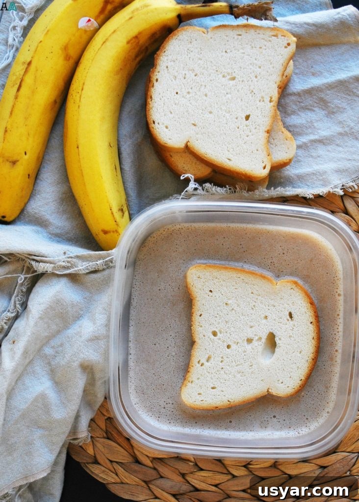 Gluten-Free Vegan Banana French Toast Recipe 3 Vegan Banana French Toast (Gluten, dairy, egg, soy, peanut & tree nut free; top 8 free) Breakfast recipe