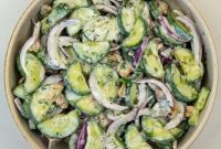 Creamy Cucumber Mint Yogurt Salad – No Dill