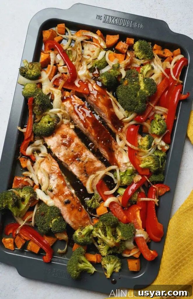 51 Dinner Ideas for Tonight: Quick, Delicious Recipes 11 Salmon Sheet Pan and Veggies