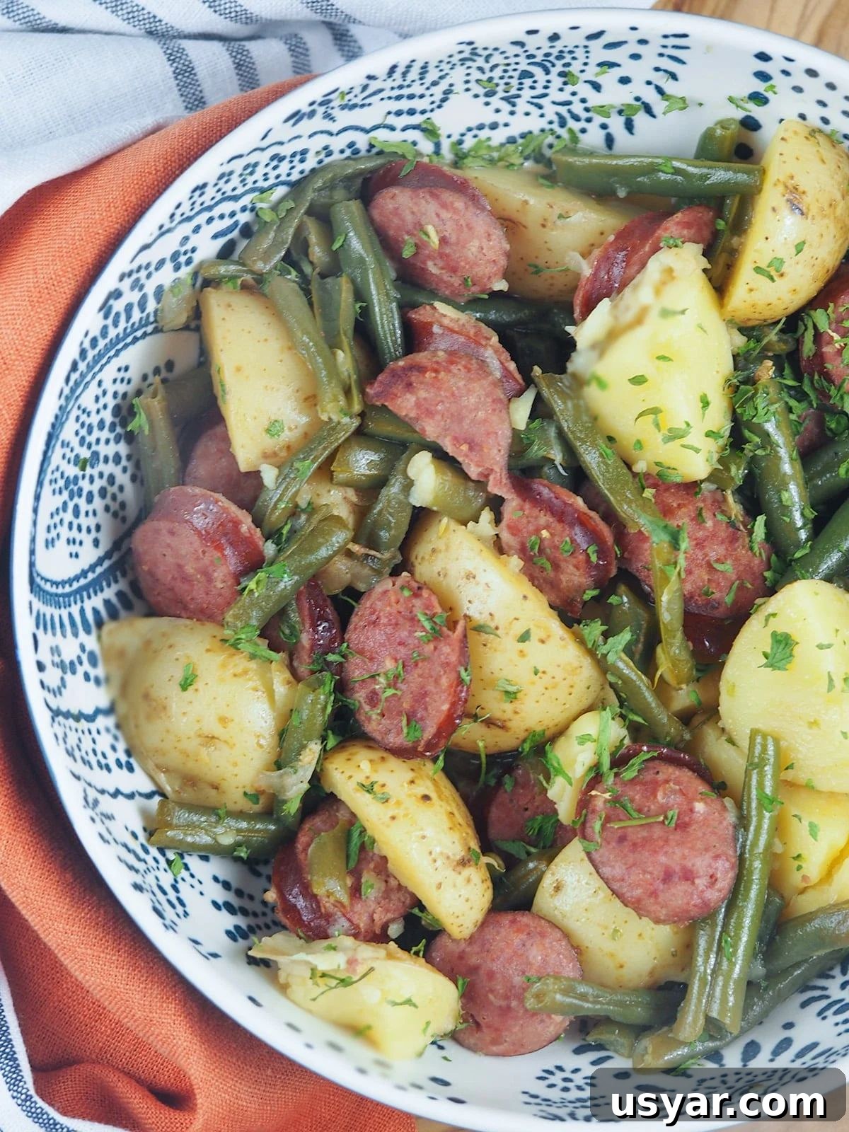 51 Dinner Ideas for Tonight: Quick, Delicious Recipes 44 Sausages, Green Beans and Potatoes