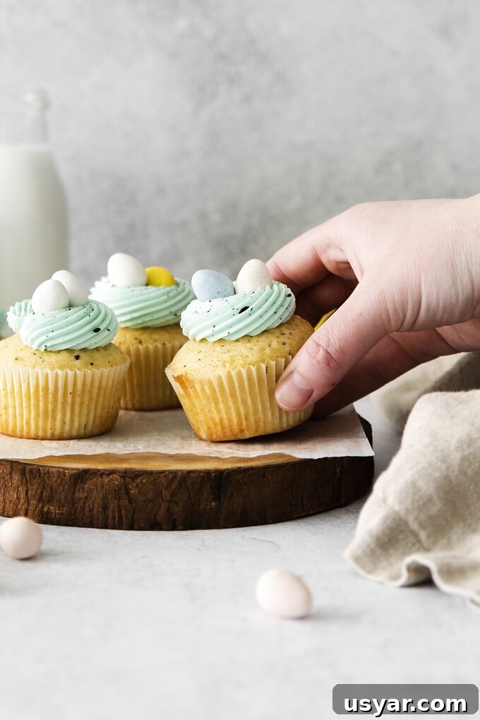 Cupcakes arranged on a serving tray
