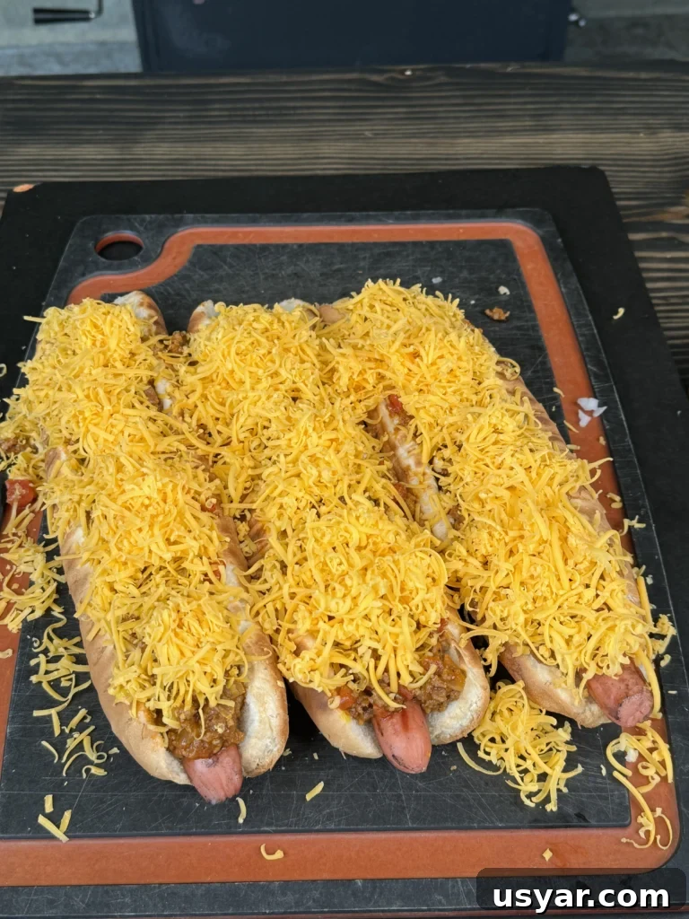 3 homemade cheese coneys