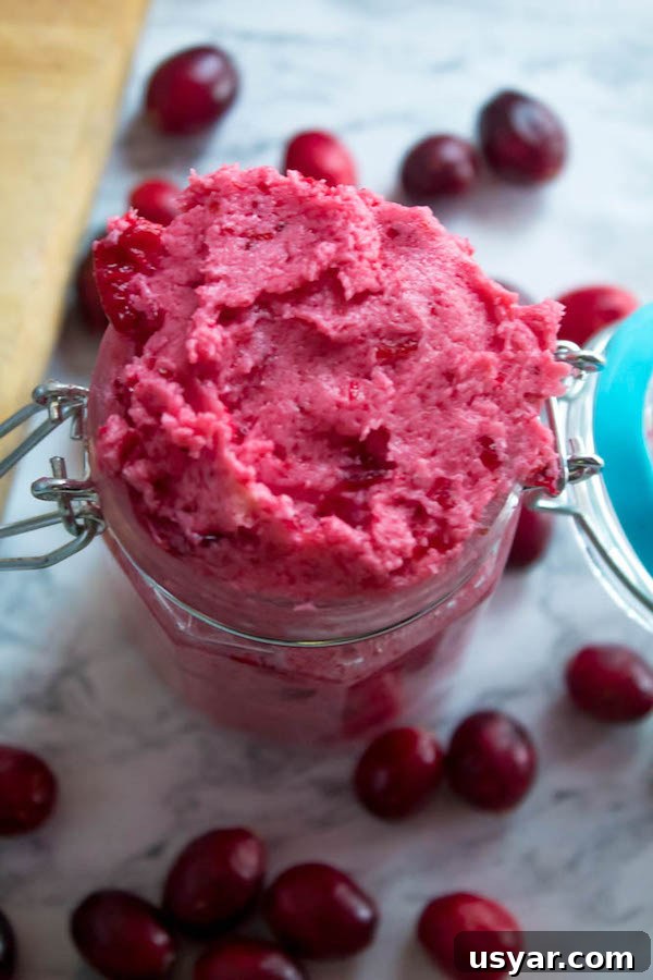 Whipped Cranberry Honey Butter Recipe 4 Whipped cranberry honey butter with orange and cranberry flavor.