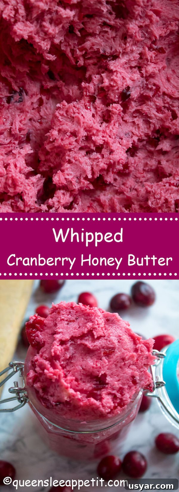 Whipped Cranberry Honey Butter Recipe 9 Whipped Cranberry Honey Butter recipe image for saving later.