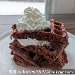 Chocolate Protein Waffles Without Protein Powder 5 chocolate protein waffle without protein powder calories and macros (Custom)
