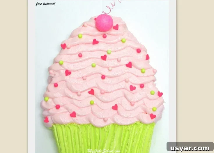 Cupcake sheet cake