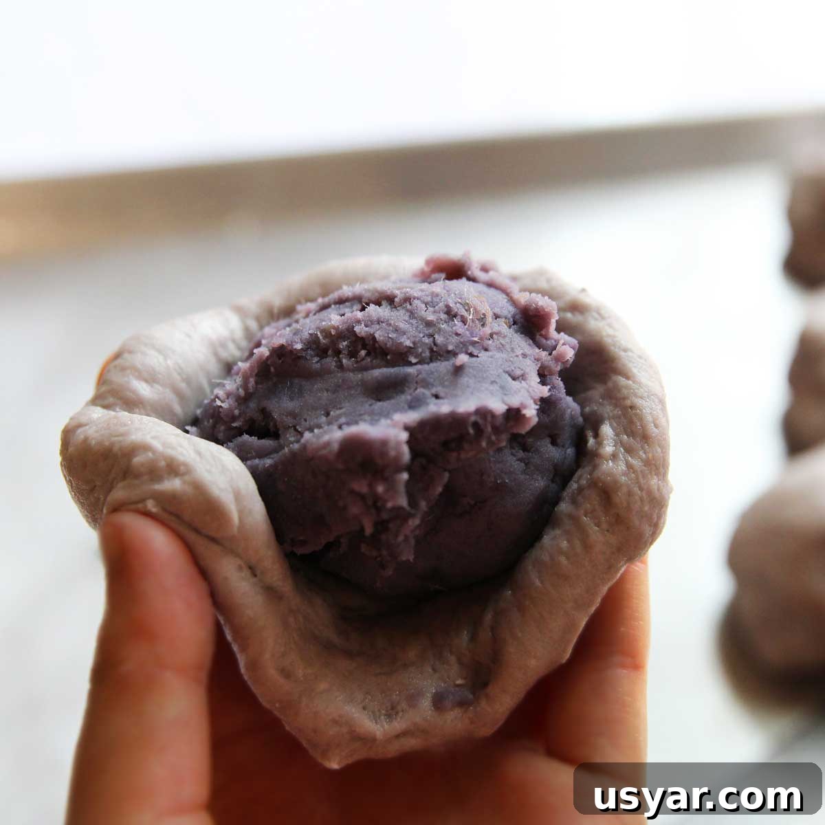 Vegan Purple Sweet Potato Steamed Buns Recipe 14 img 21426 52