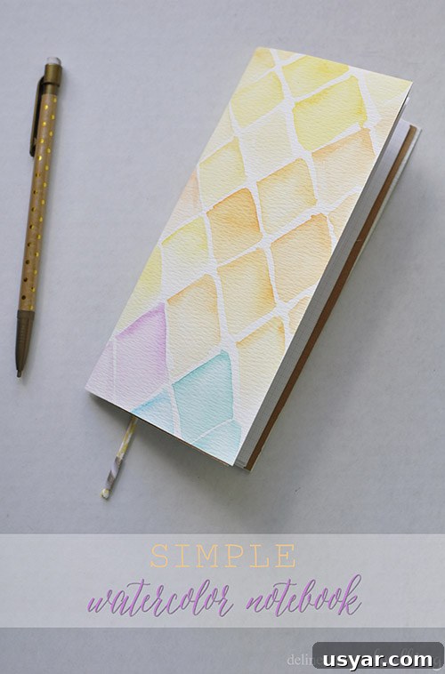 DIY Watercolor Notebook: Make Your Own Sketchbook 2 DIY watercolor notebook | NoBiggie.net