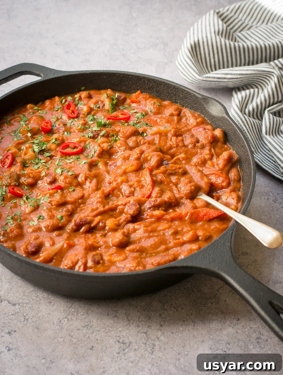 Smoky Three Bean Chili Recipe 6 vegan three Bean Chilli