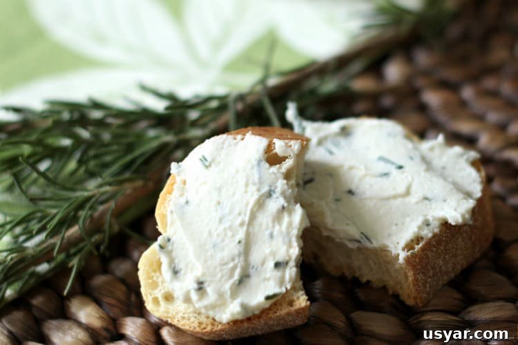 Feta Spread with Rosemary and Lemon recipe - homemade feta appetizer perfect for a party crostini with feta spread