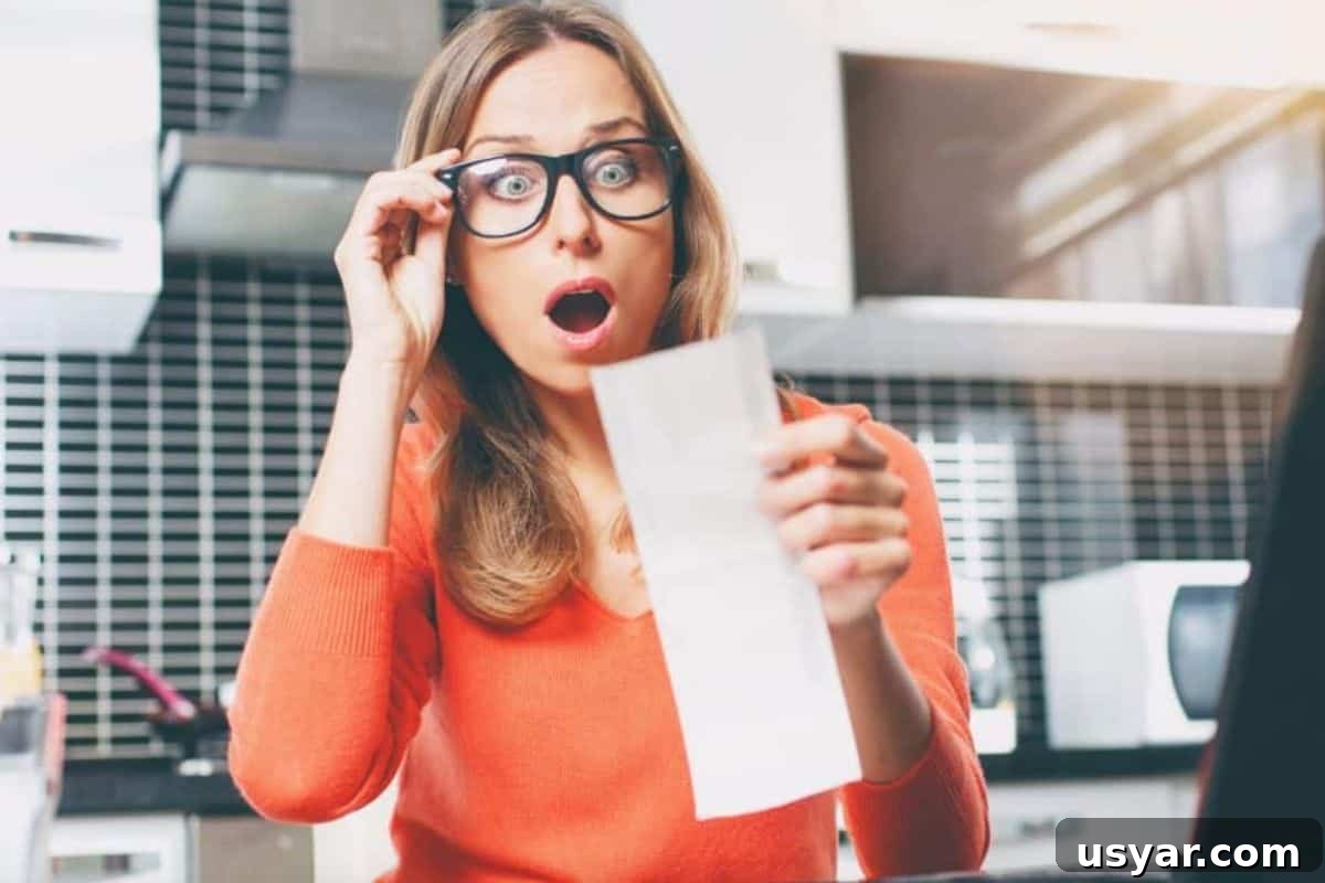 15 Amish Kitchen Secrets Every American Should Know 2 Woman looking at grocery bill in shock