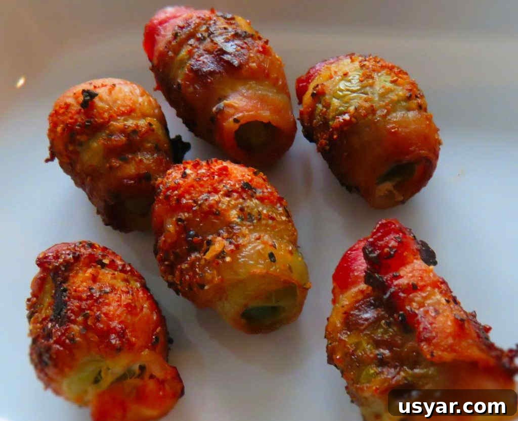 Grilled Bacon-Wrapped Olives Stuffed with Jalapeno 2 Grilled Bacon-Wrapped Jalapeno-Stuffed Olives