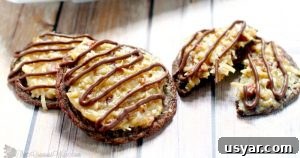Cherry Shortbread Cookies with White Chocolate 8 German Chocolate Cake Cookies with chocolate cookies and caramel coconut pecan frosting.