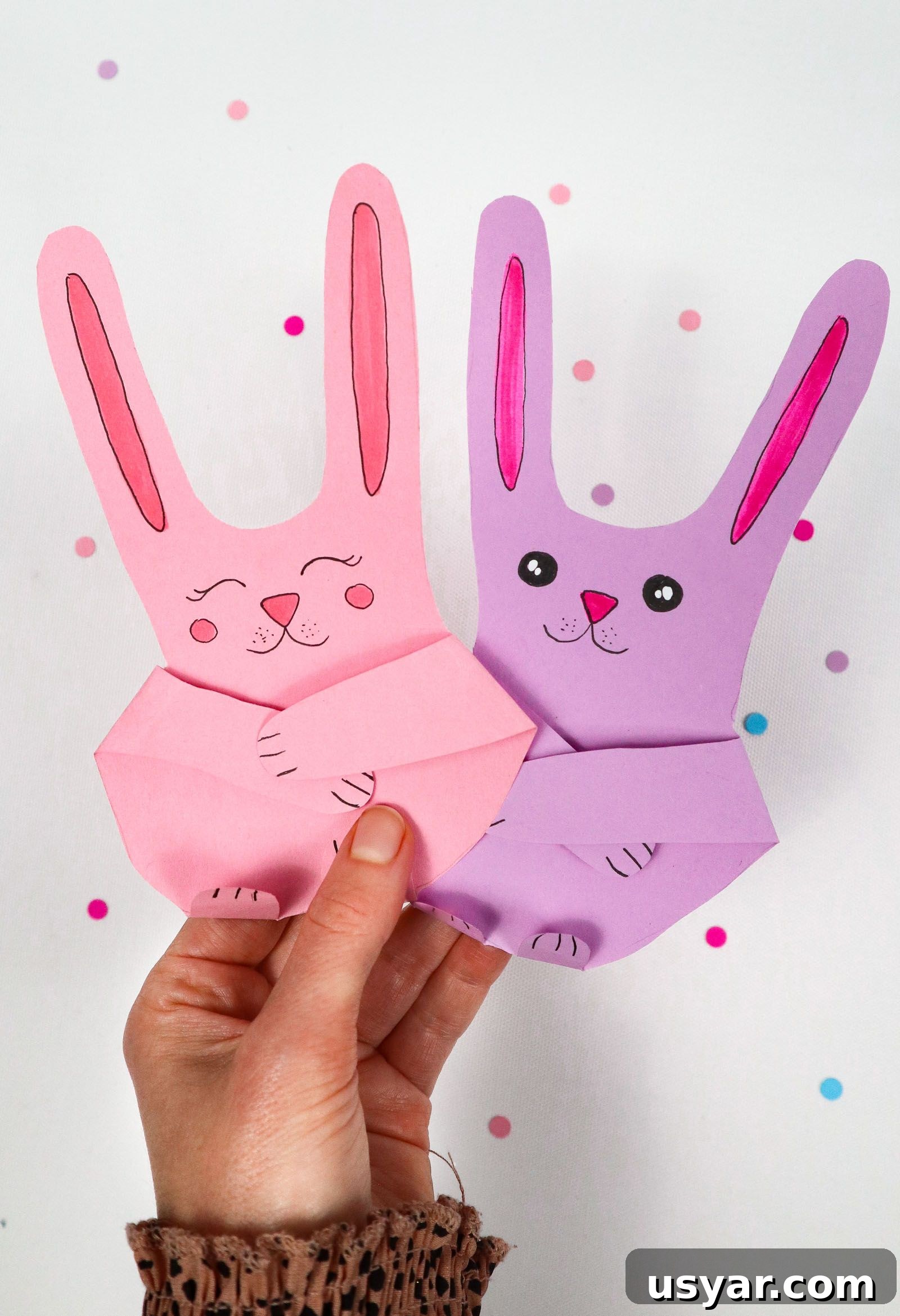 Handprint Bunny Craft for Kids 6 Handprint Bunnies kids craft