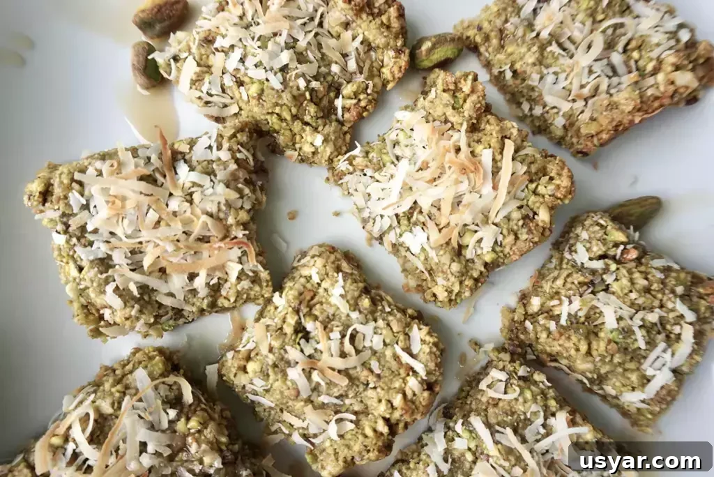 Homemade Pistachio Snack Squares Recipe 8 pistachio snack squares