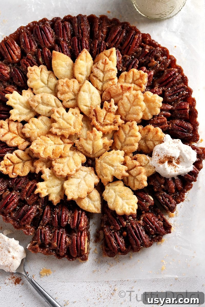 Maple Pecan Tart Recipe with Brown Butter Crust 2 Maple Pecan Tart