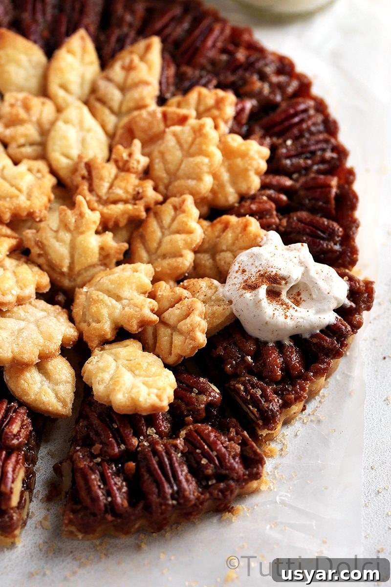 Maple Pecan Tart Recipe with Brown Butter Crust 3 Maple Pecan Tart
