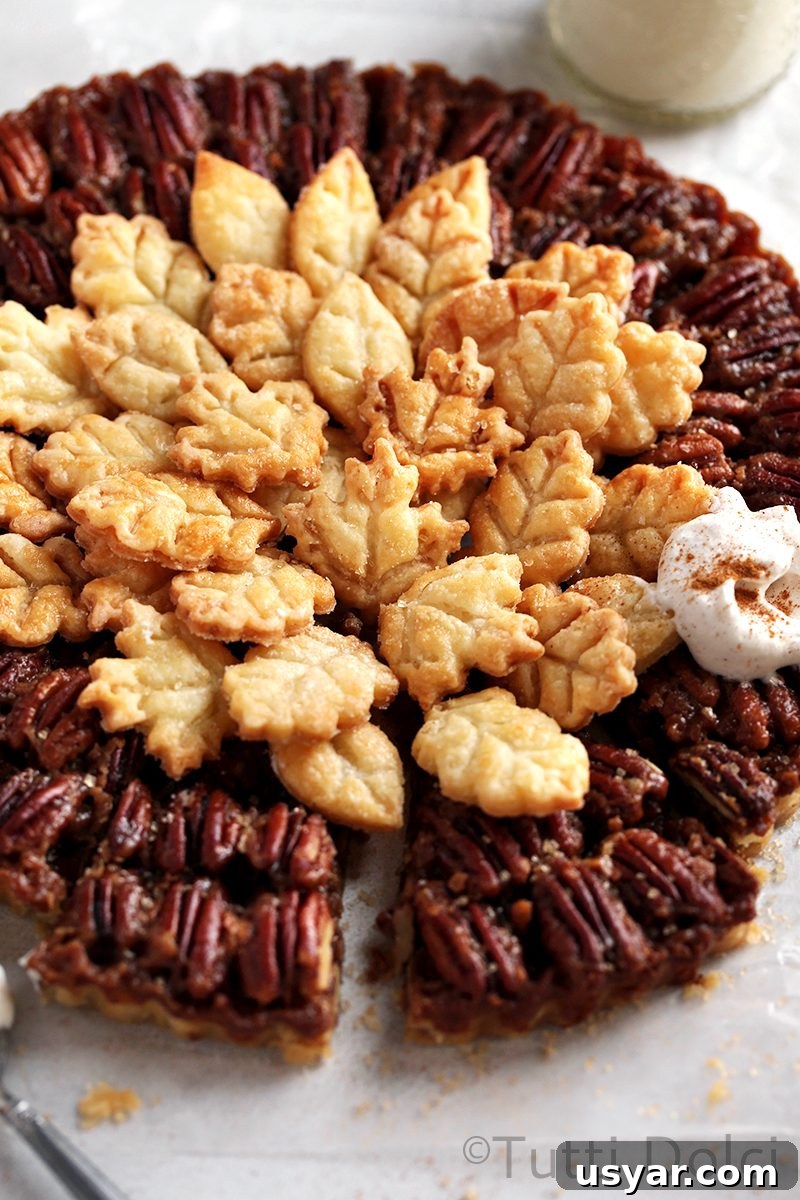 Maple Pecan Tart Recipe with Brown Butter Crust 5 Maple Pecan Tart