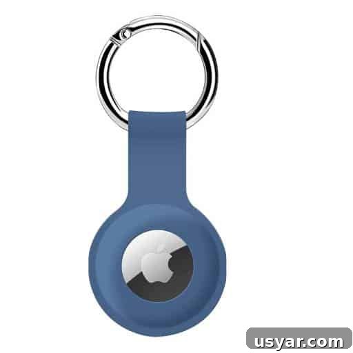 Creative Easter Basket Ideas for Teens: Trendy and Practical 14 product image of blue Apple Airtag key chain holder