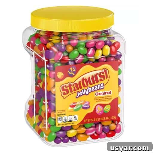 Creative Easter Basket Ideas for Teens: Trendy and Practical 19 large container of Starburst jellybeans