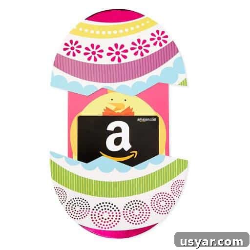 Creative Easter Basket Ideas for Teens: Trendy and Practical 3 Amazon gift card with Easter egg holder
