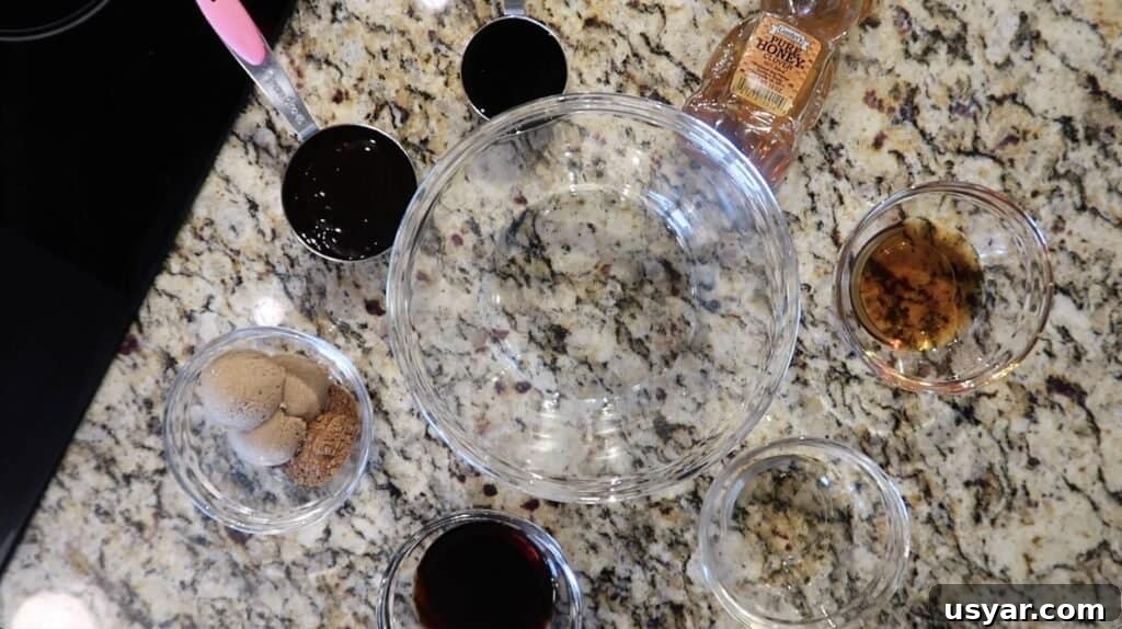 Hoisin sauce, oyster sauce, honey, sesame oil, Shaoxing wine OR sherry, soy sauce, dark brown sugar and Chinese five spice.