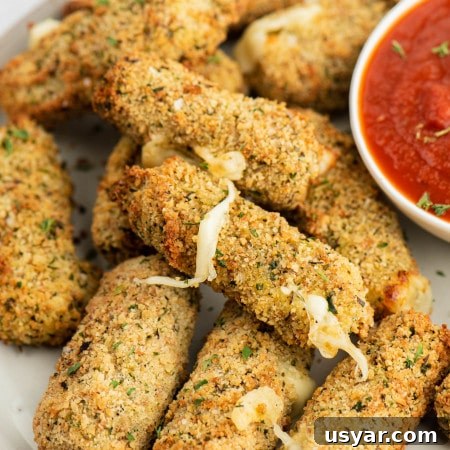 Air Fryer Mozzarella Sticks