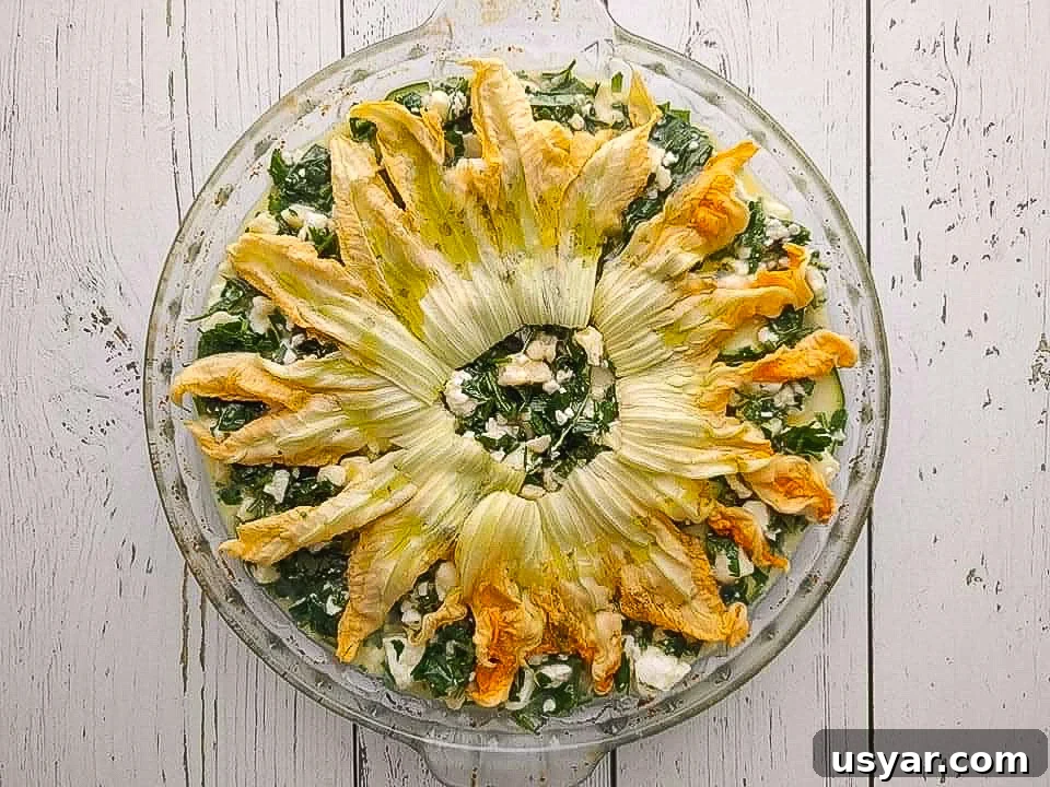 An easy baked zucchini and potato frittata loaded with fresh herbs and cheese