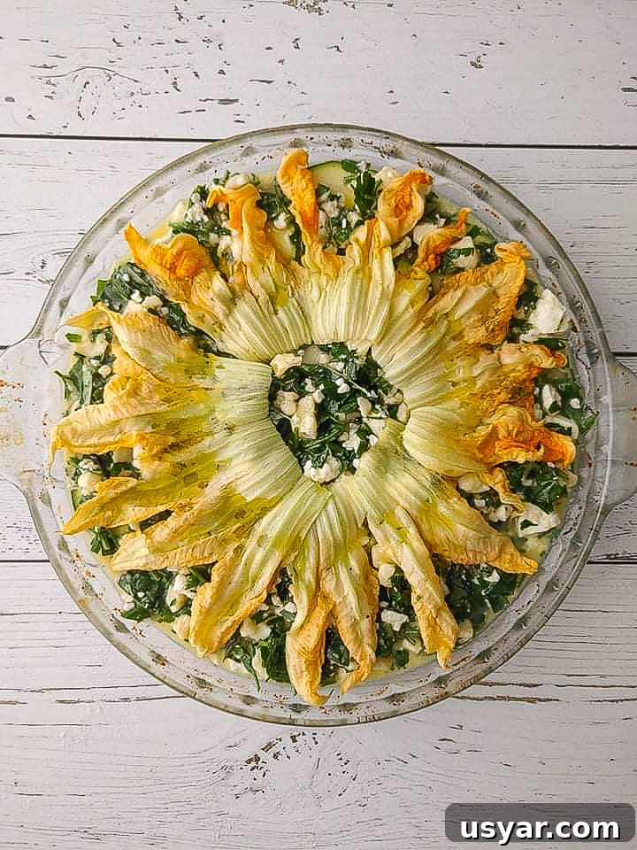 An easy baked zucchini and potato frittata loaded with fresh herbs and cheese