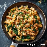 Experience the delightful combination of tender chicken and vibrant spinach in our easy Chicken Spinach Pasta recipe. This dish features succulent chicken breast and fresh spinach, all tossed in a savory garlic parmesan sauce.