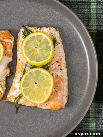 cast iron lemon dill salmon