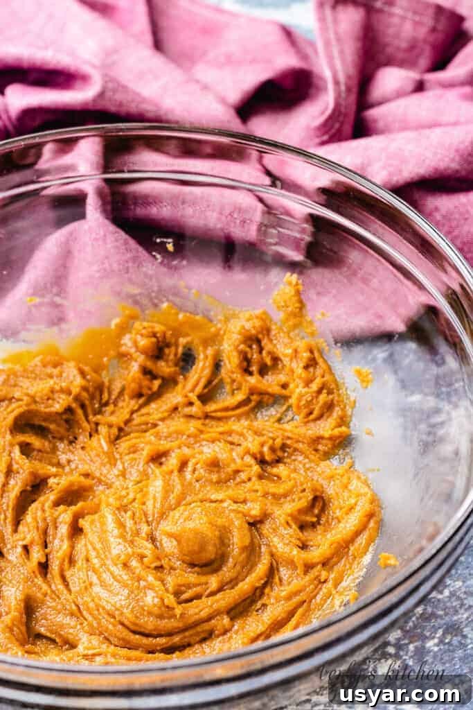 The brown sugar and peanut butter have been combined.