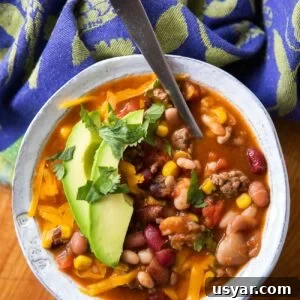 15 Bean Taco Soup Recipe 6 15 Bean Taco Soup Recipe - easy and comforting 15 bean soup recipe #15beansoup #beans #recipe
